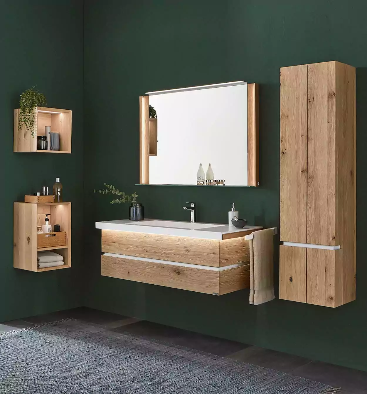Massivholz im Badezimmer